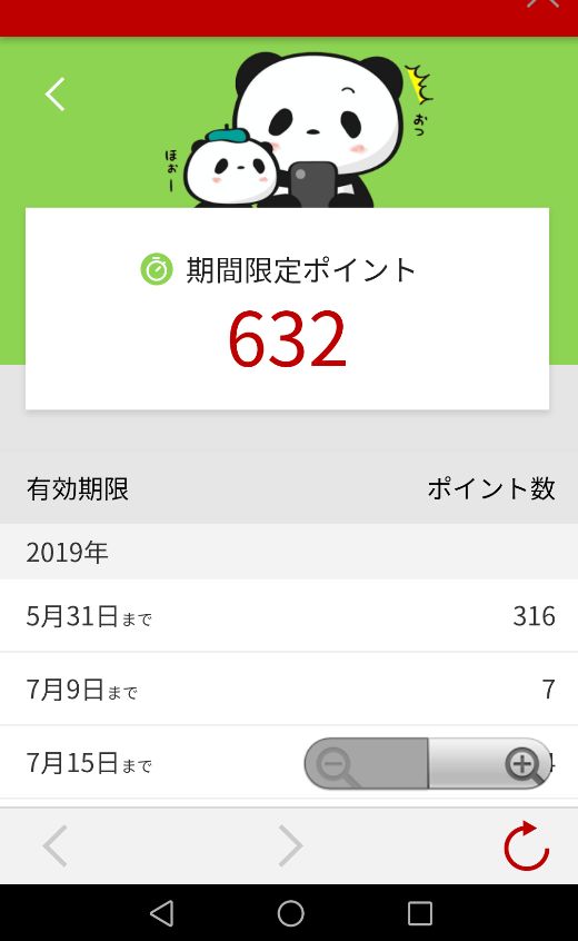 楽天の期間限定ポイント確認方法4