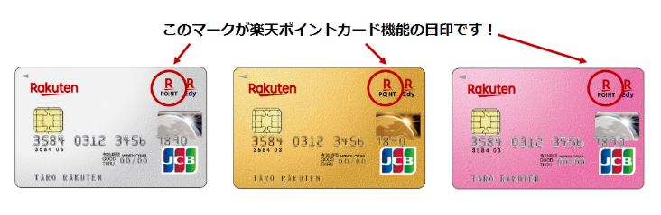楽天カードで楽天ポイントカード機能確認