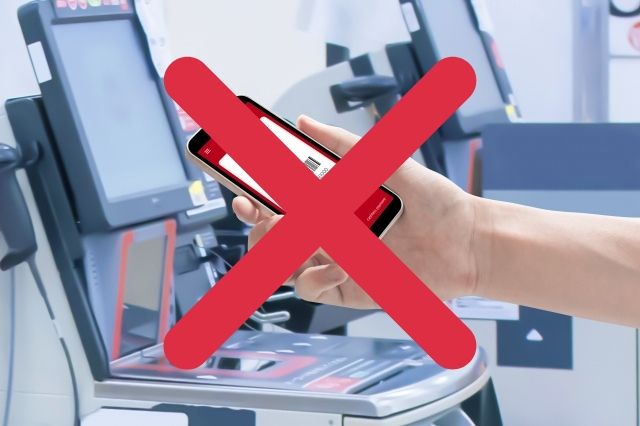 iPhoneでは支払いできない